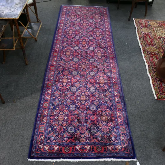 HAND KNOTTED WOOL PILE RUNNER