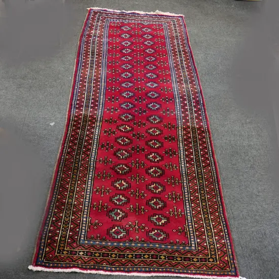HAND KNOTTED WOOL PILE RUG 