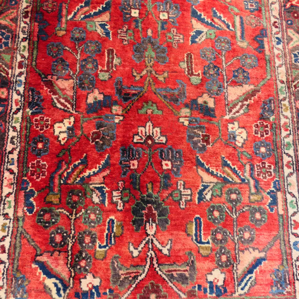 HAND KNOTTED WOOL PILE RUNNER fading  Image 1++