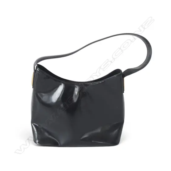 PIERRE CARDIN VINTAGE BLACK SHOULDER BAG , 210 X 260MM