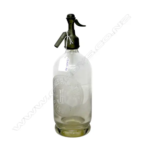 VINTAGE 'JAMES HAMILTON - NELSON N.Z.' SODA SYPHON H.305mm