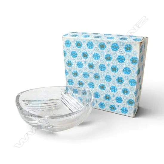 BOHEMIA GLASS BOWL 280mm dia, BOXED