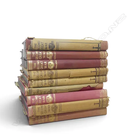 9 VOLS. THE SECOND GREAT WAR - A STANDARD HISTORY 
