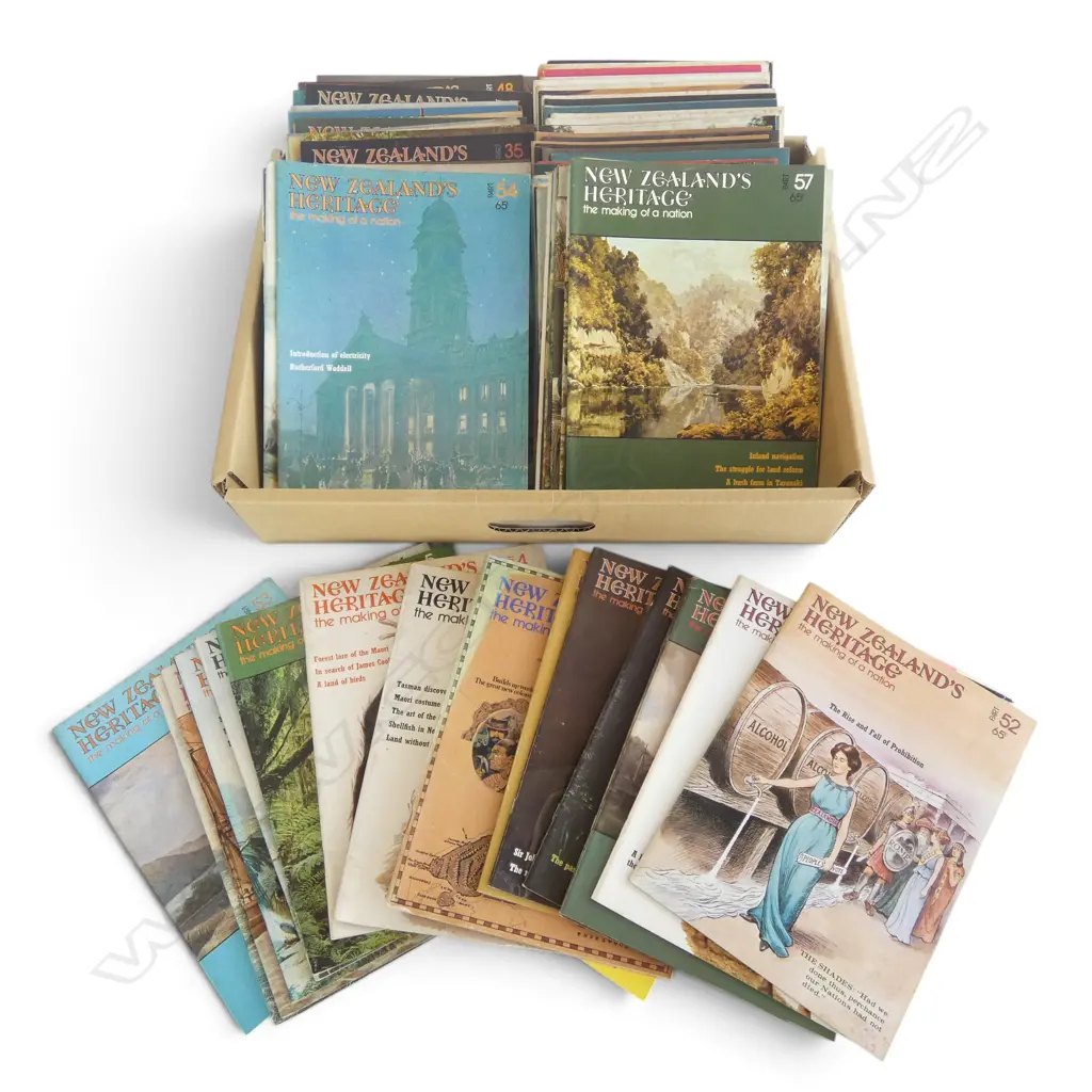 100 ISSUES OF ‘NEW ZEALAND HERITAGE’ MAGAZINES 1971-1973 Image 1++