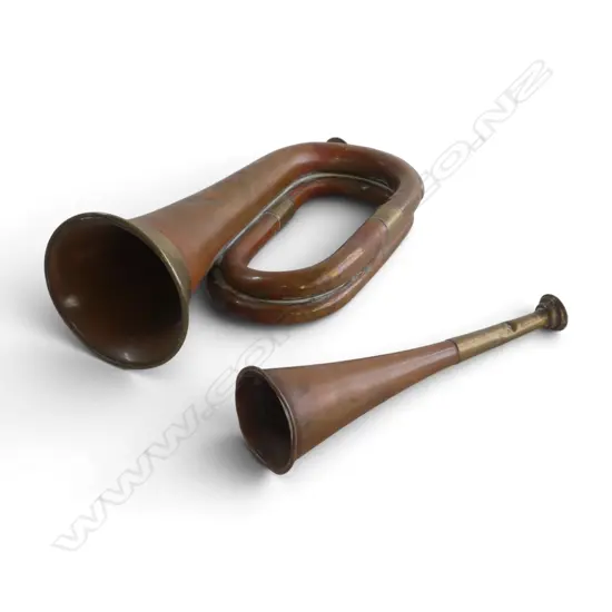 2 COPPER HORNS H.310mm