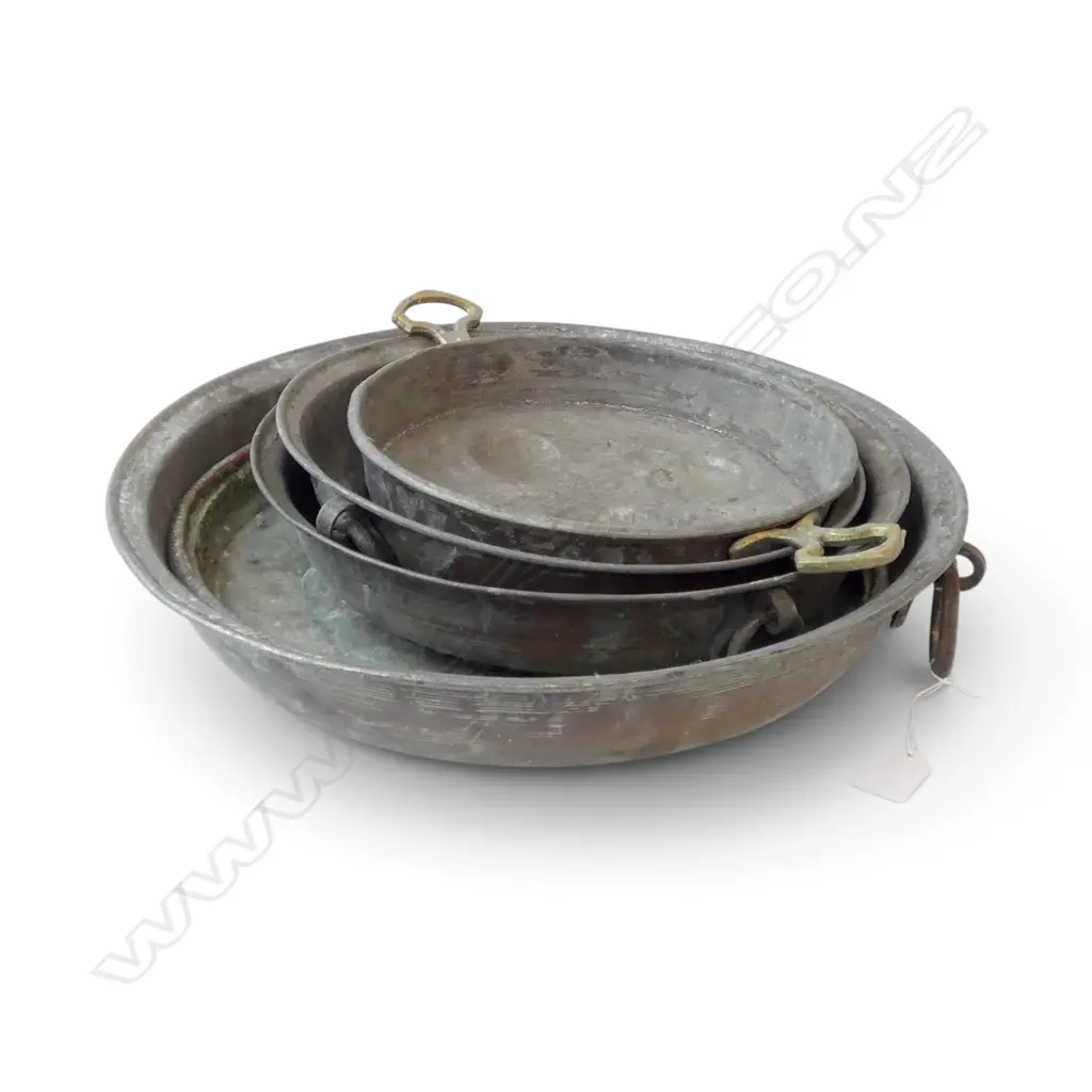 5 COPPER TRAYS Dia.410mm Image 1++