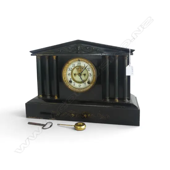 METAL MANTEL CLOCK W.420mm