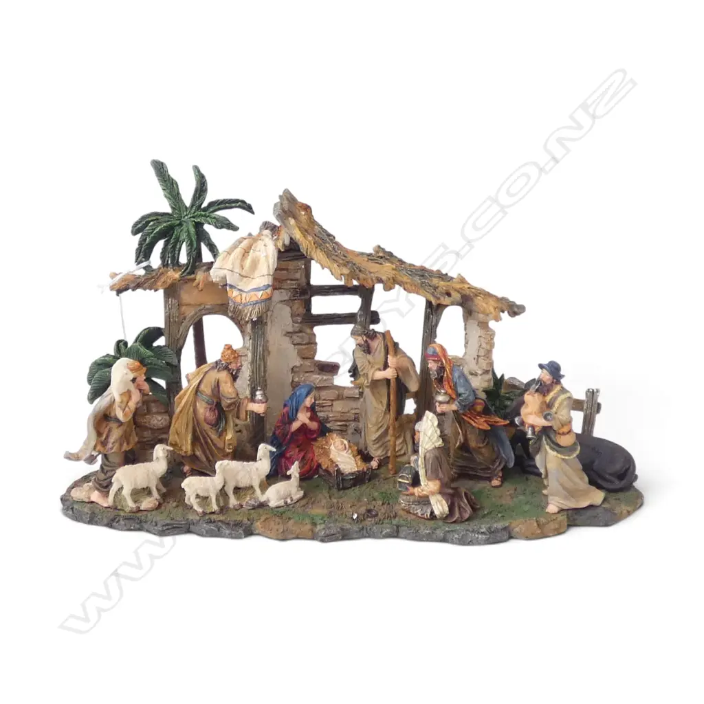 RESIN NATIVITY SCENE W.310mm Image 1++