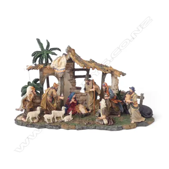 RESIN NATIVITY SCENE W.310mm