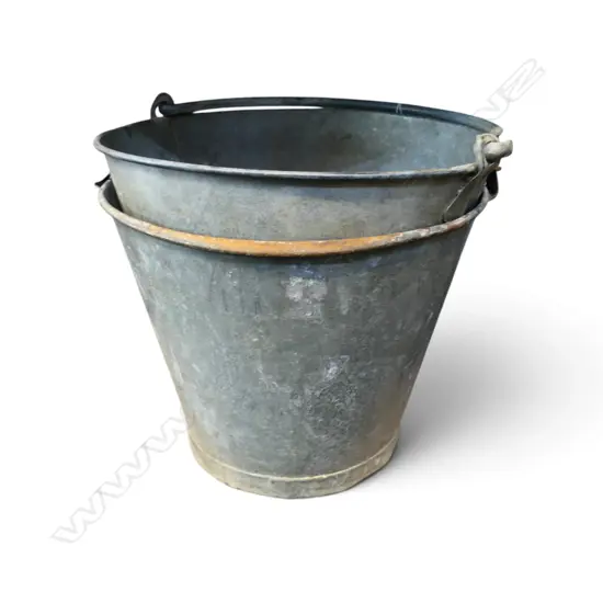 2 METAL BUCKETS H.250mm