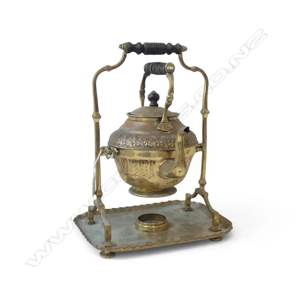 BRASS SPIRIT KETTLE H.350mm Image 1++
