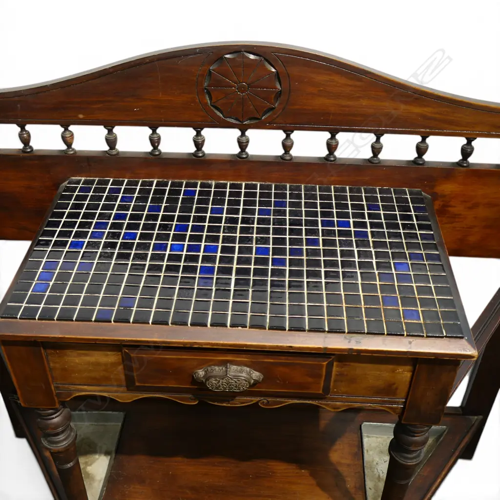 KAURI TILE TOP CONSOLE / HALL TABLE 1205x420x1070mm Image 1++