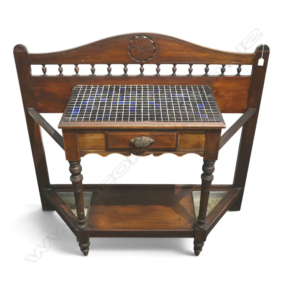 KAURI TILE TOP CONSOLE / HALL TABLE 1205x420x1070mm Image 1++
