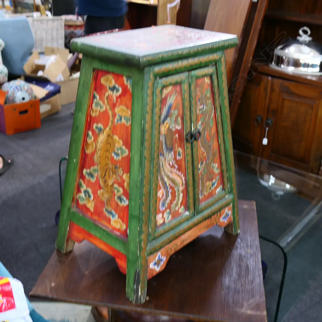 SMALL VINTAGE TIBETAN CABINET 390x280x500mm Image 1++