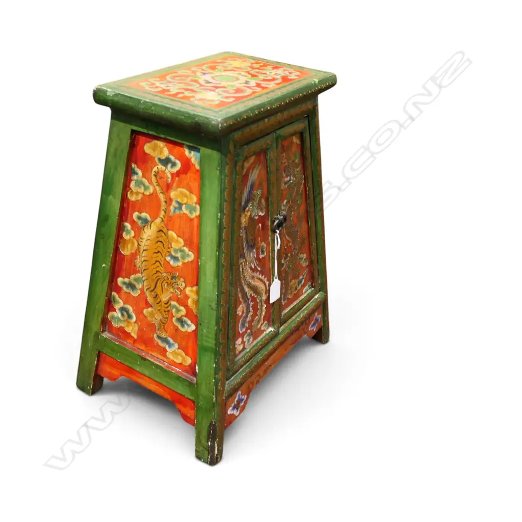 SMALL VINTAGE TIBETAN CABINET 390x280x500mm Image 1++