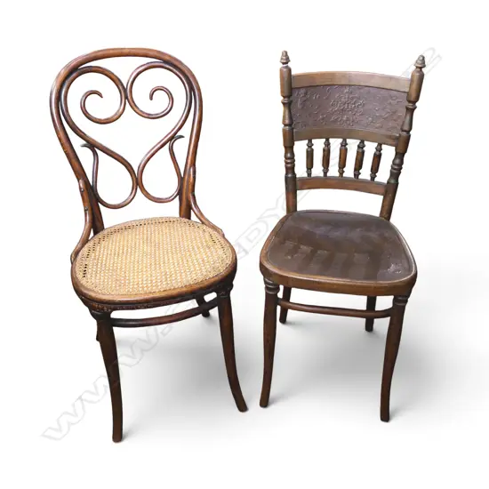 2 ANTIQUE BENTWOOD CHAIRS