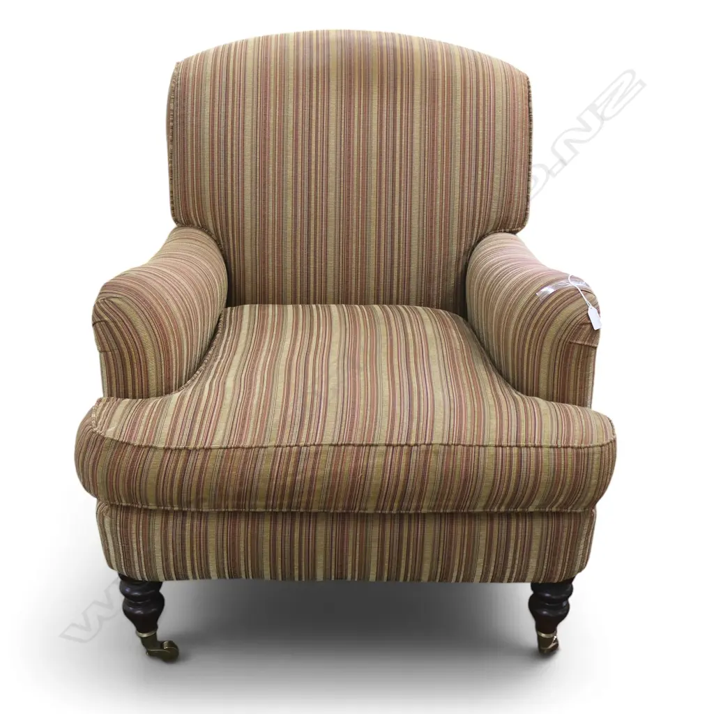 UPHOLSTERED ARMCHAIR, SOME MARKS Image 1++