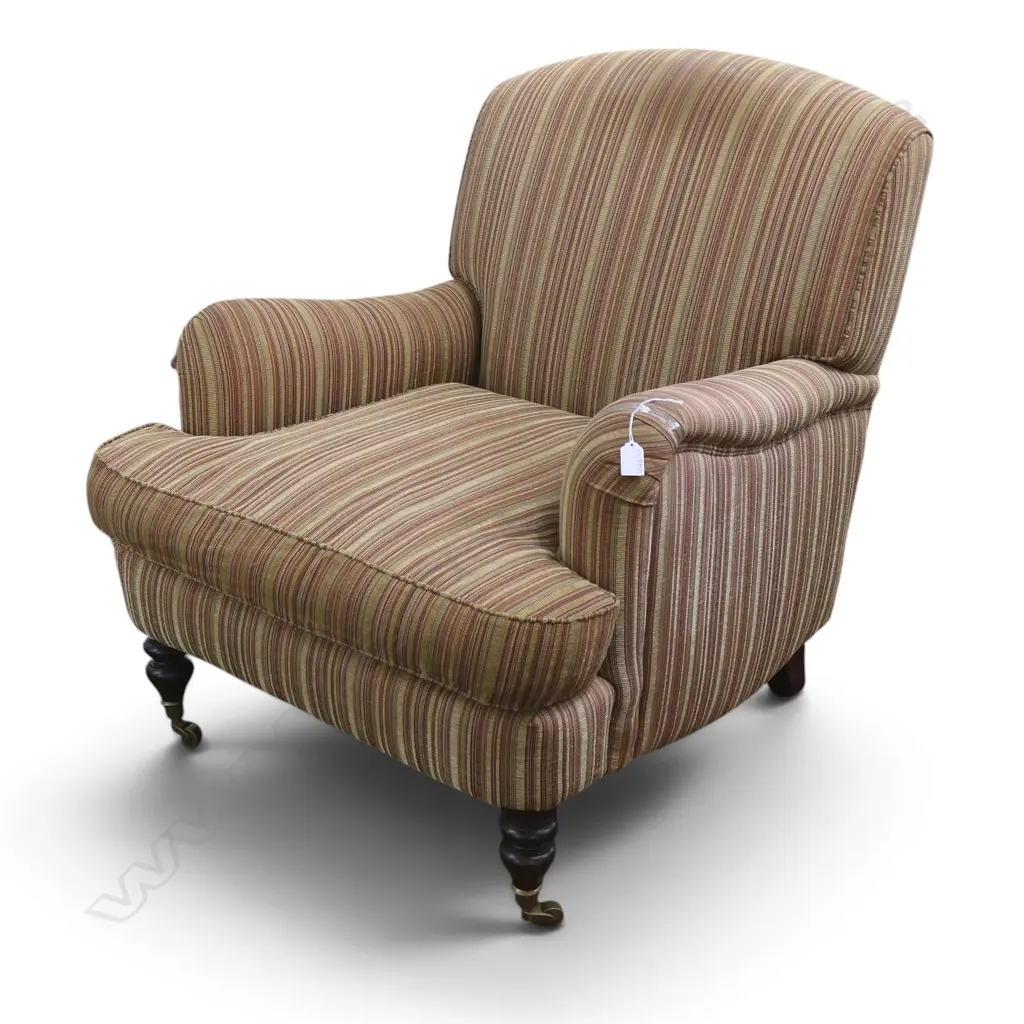 UPHOLSTERED ARMCHAIR, SOME MARKS Image 1++