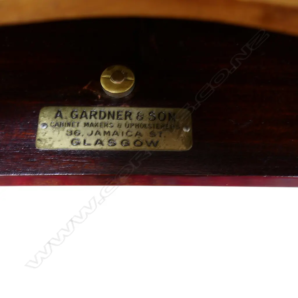 MAHOGANY CABINET 525x380x1075mm A. GARDNER & SON GLASGOW Image 1++