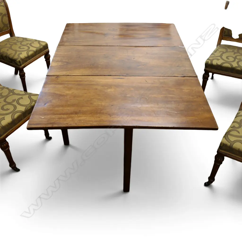 ANTIQUE MAHOGANY DROP SIDE TABLE 1050x515x700mm Image 1++
