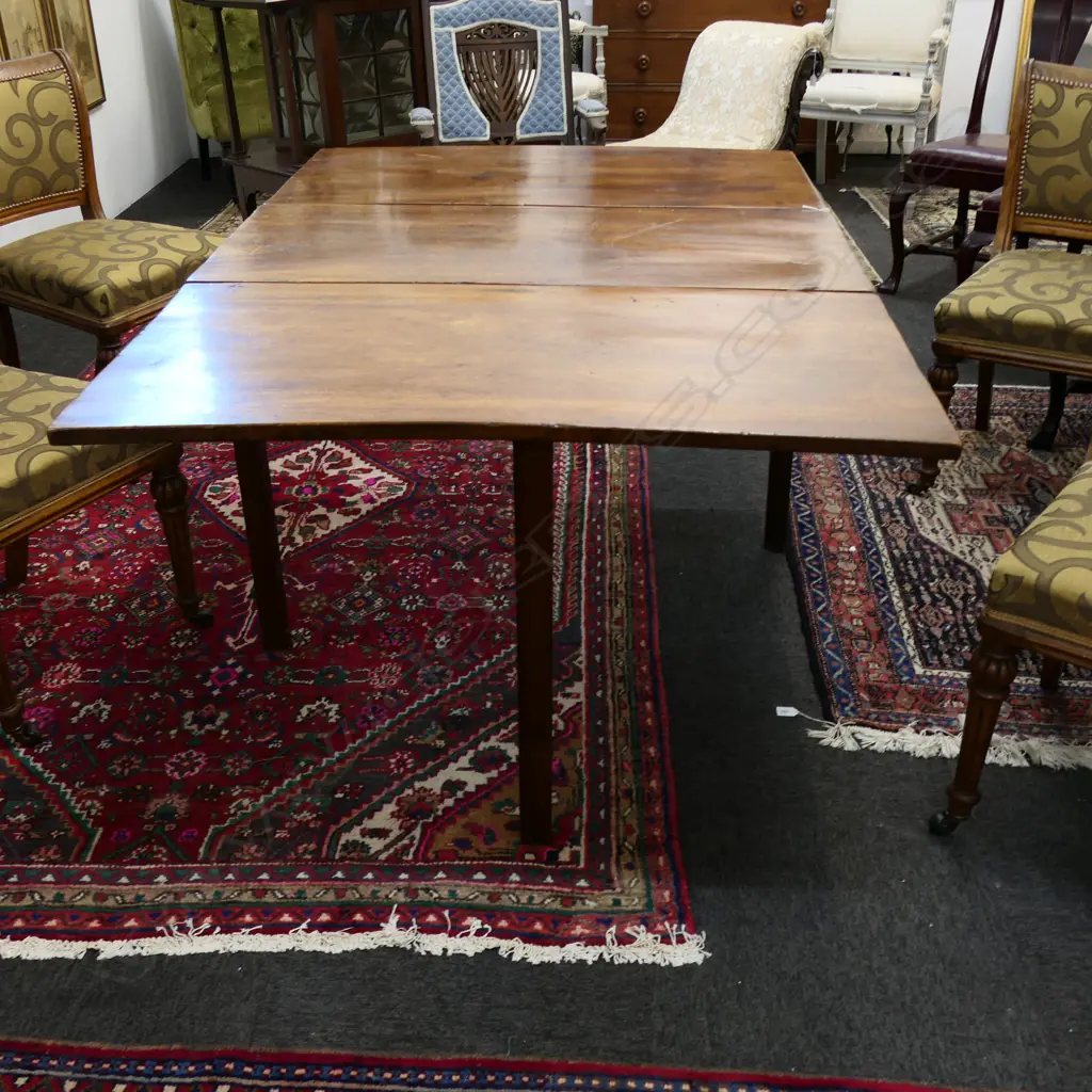 ANTIQUE MAHOGANY DROP SIDE TABLE 1050x515x700mm Image 1++