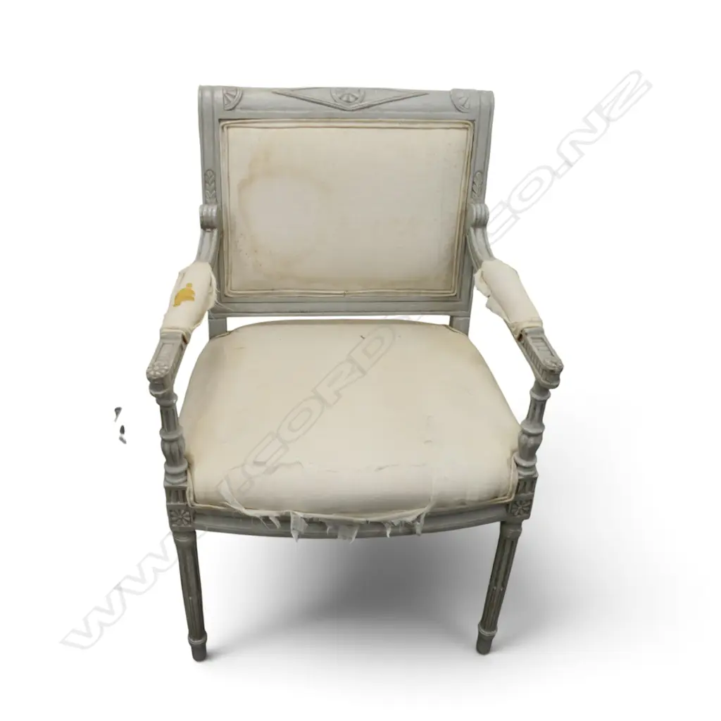 PR FRENCH STYLE ARMCHAIRS; UPHOLSTERY AF Image 1++