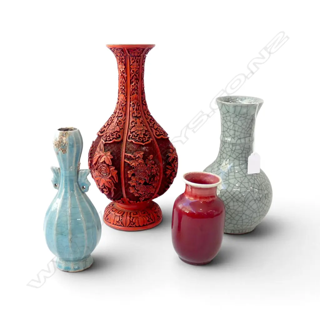4 ORIENTAL VASES H.315mm Image 1++