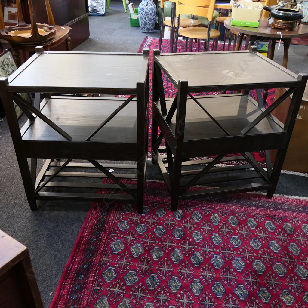 2 SIDE TABLES 600x500x730mm SOME MARKS Image 1++