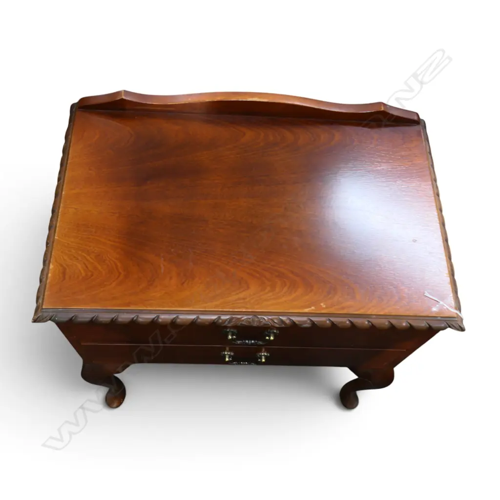 MAHOGANY BEDSIDE DRAWERS W.630mm Image 1++
