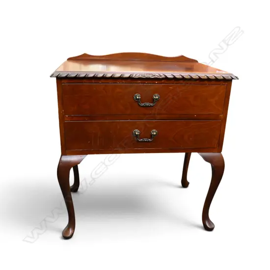 MAHOGANY BEDSIDE DRAWERS W.630mm