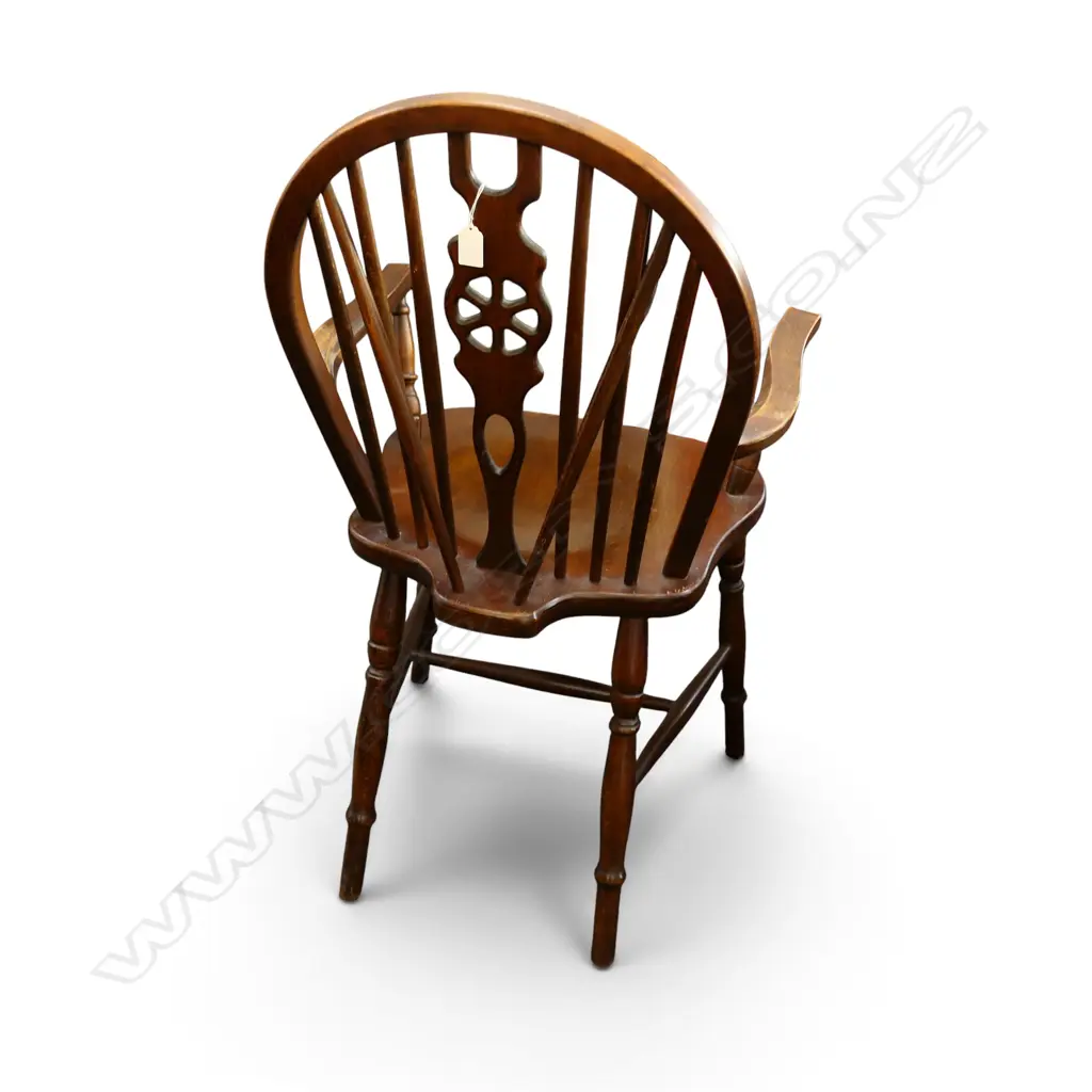 2 CHAIRS; BENTWOOD & WHEEL BACK Image 1++