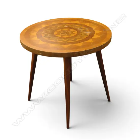 INLAID TABLE H.600mm, 650mm dia