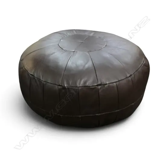 LEATHER POUF 500mm dia