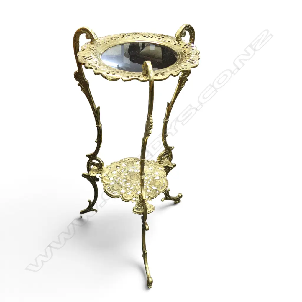2 TIER BRASS SIDE TABLE H.720mm Image 1++