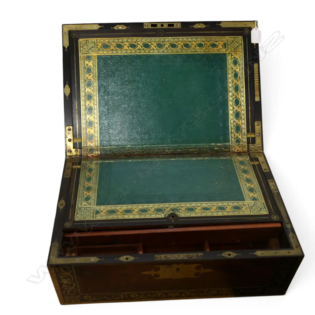 ANTIQUE WRITING SLOPE 460x305x205mm FAULTS Image 1++