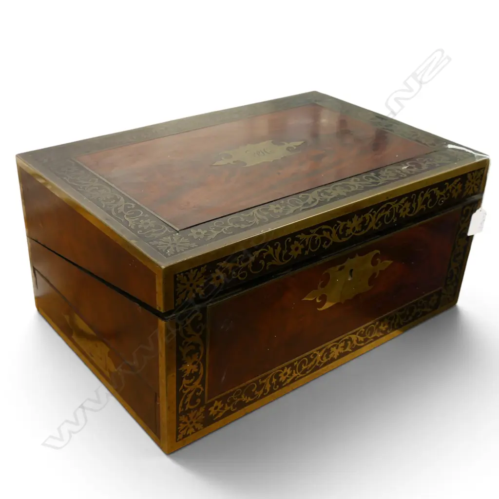 ANTIQUE WRITING SLOPE 460x305x205mm FAULTS Image 1++