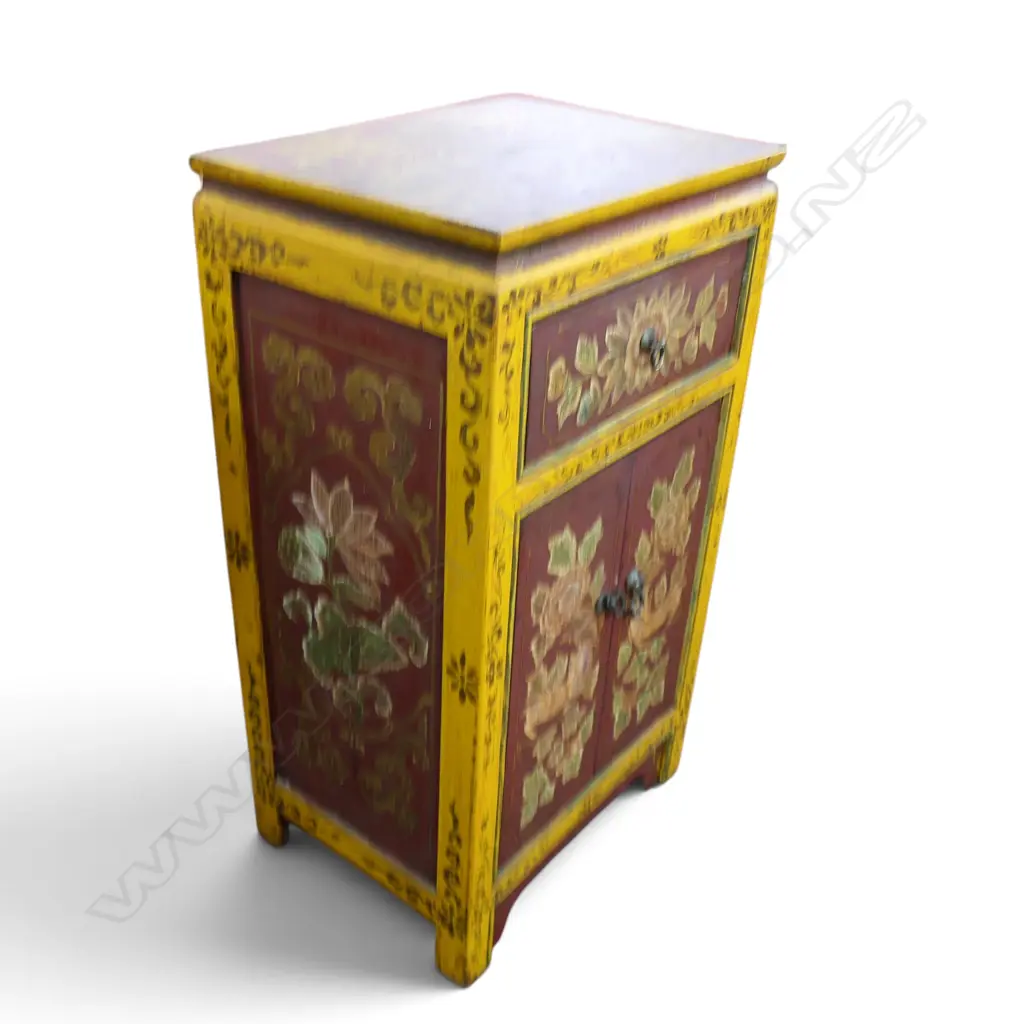 ORIENTAL PAINTED CABINET 400x300x725mm Image 1++