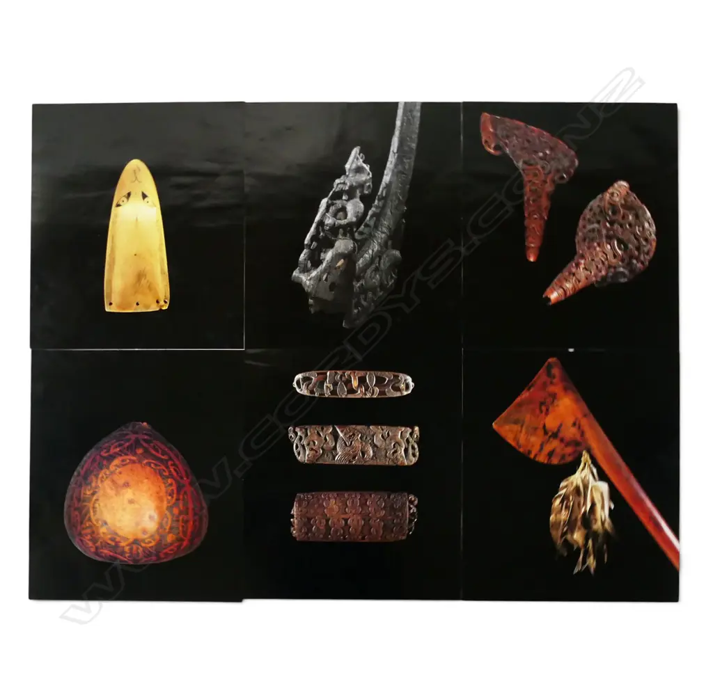 6 C.1990 TE PAPA PRINTS 'TONGAREWA - PRECIOUS OBJECTS' 495x420mm Image 1++