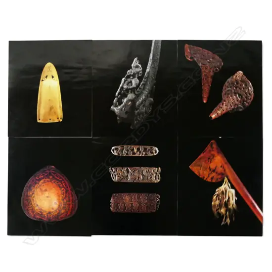 6 C.1990 TE PAPA PRINTS 'TONGAREWA - PRECIOUS OBJECTS' 495x420mm