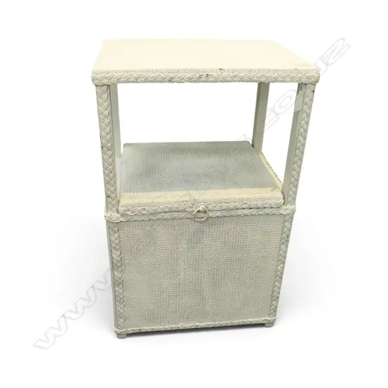 WHITE PAINTED SIDE TABLE 405x310x660mm
