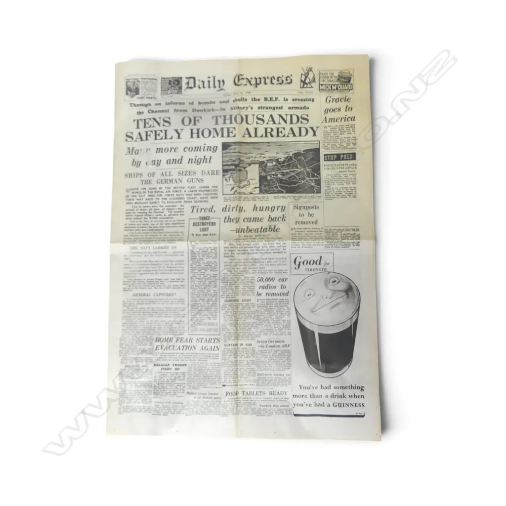 DAILY EXPRESS FRIDAY, MAY 31, 1940 - FEATURING D-DAY Image 1++