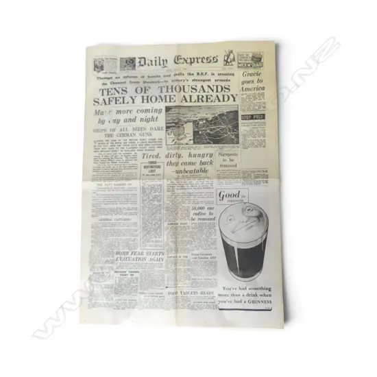 DAILY EXPRESS FRIDAY, MAY 31, 1940 - FEATURING D-DAY