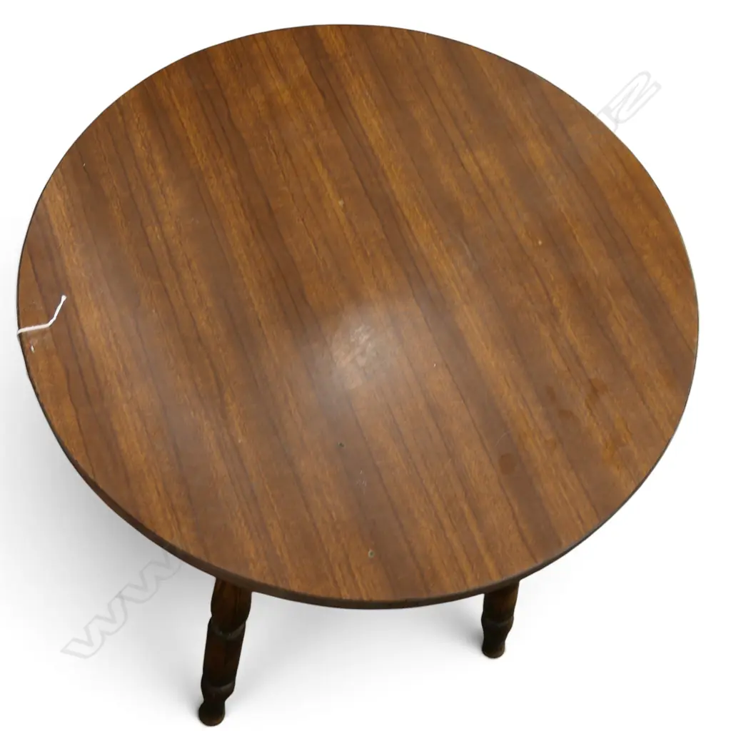 TABLE w. FAUX WOOD TOP H.725mm Image 1++