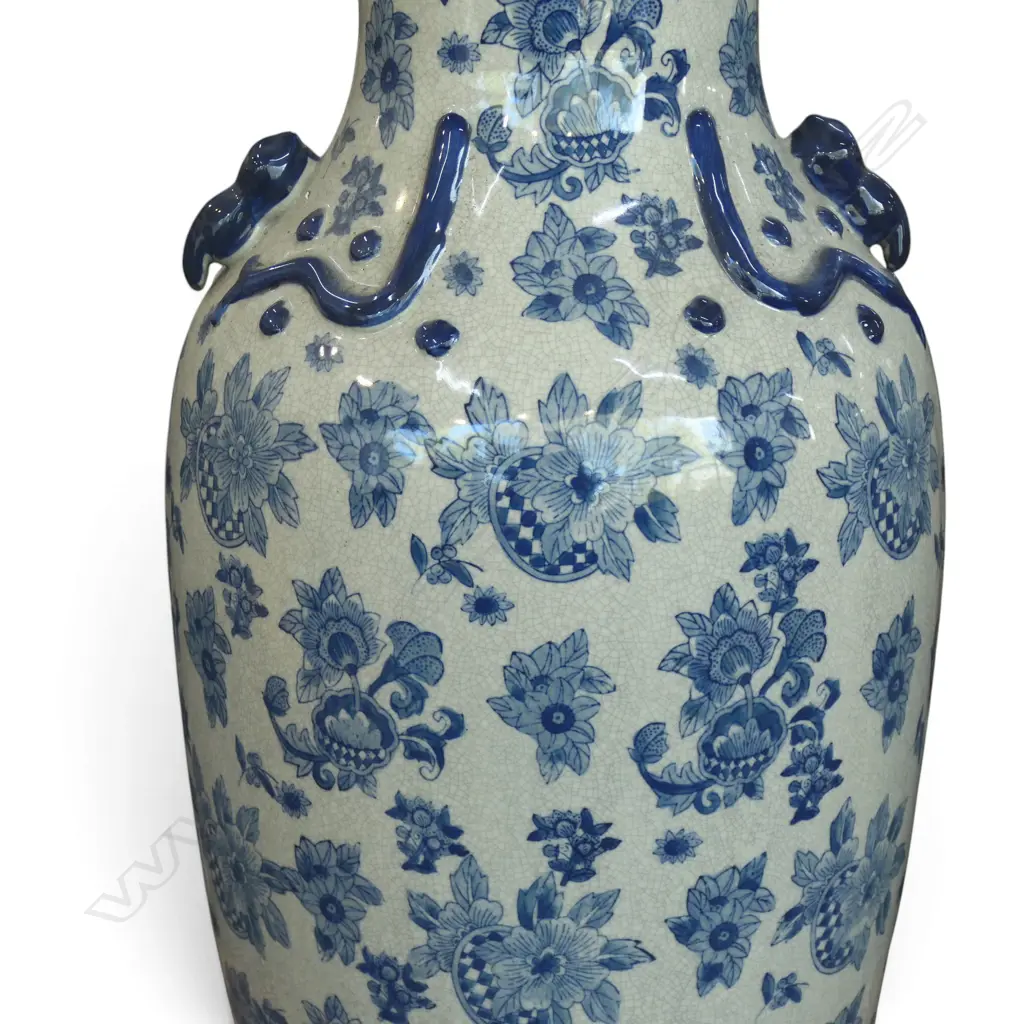 ORIENTAL B/W VASE H.600mm Image 1++