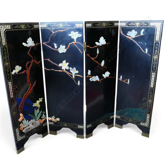 ORIENTAL 4 PANEL SCREEN H.900mm