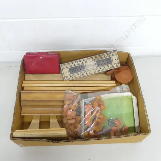 MAHJONG SET, CIRCULAR CARD SET, CRIBBAGE BOARD etc