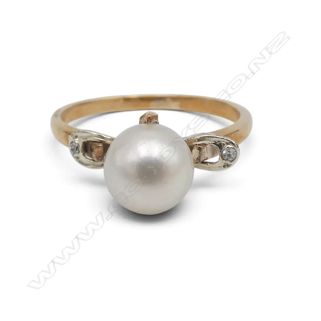 9CT PEARL RING 2.3gms Image 1++