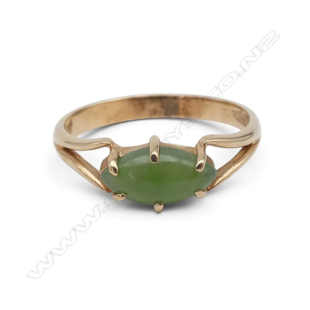 9ct & PAUA RING 1.85gms Image 1++