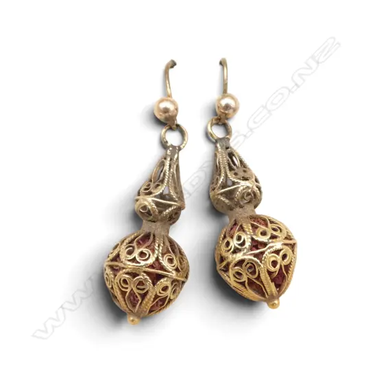 PR ANTIQUE testing 20ct EARRINGS 3.65gms