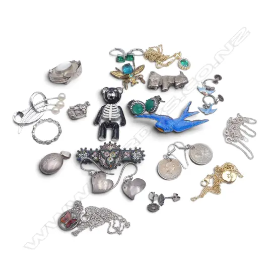 ASST. JEWELLERY, MOSTLY STG SILVER